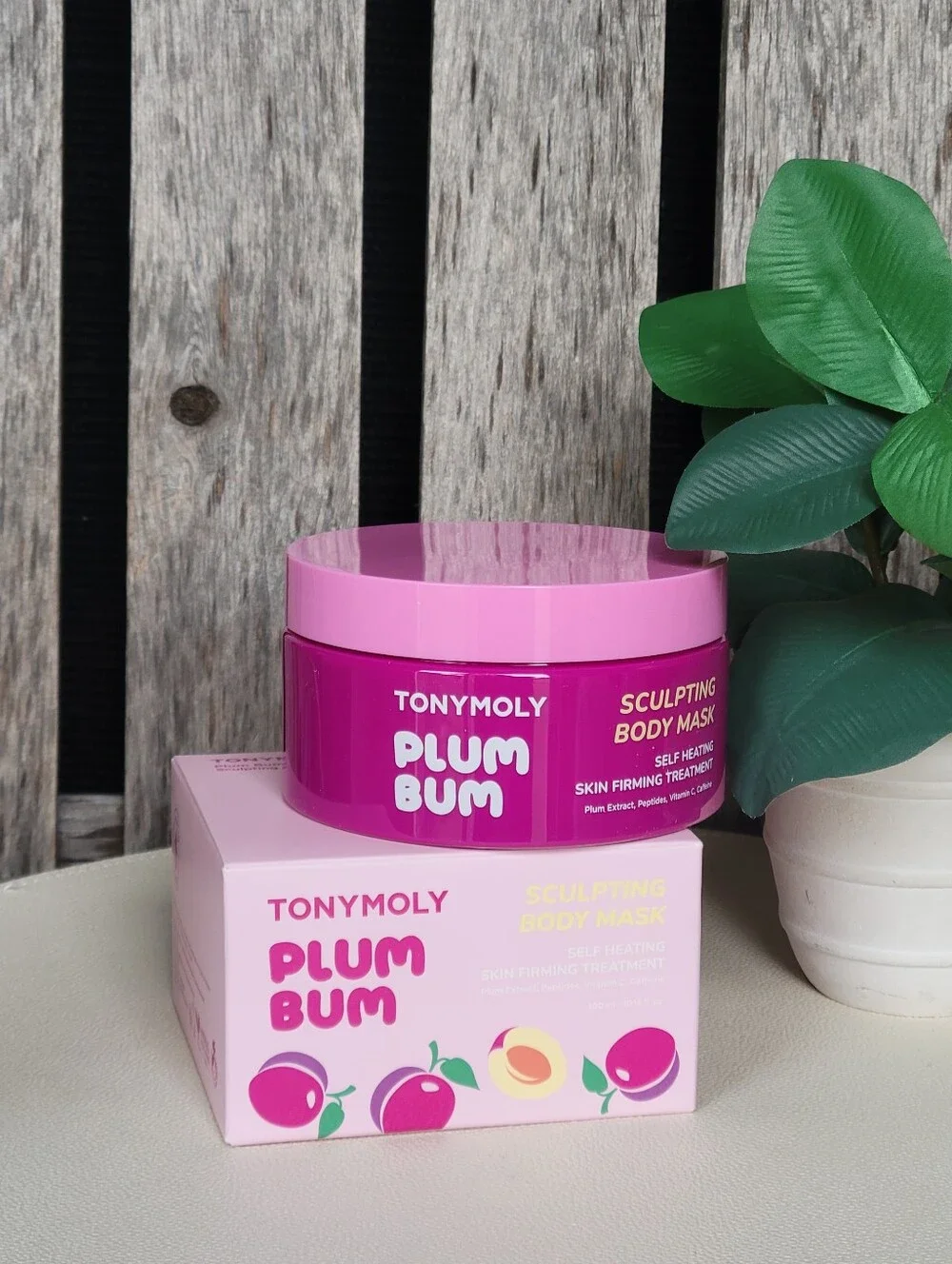 Plum Bum Sculpting Body Mask - Pink Tonymoly